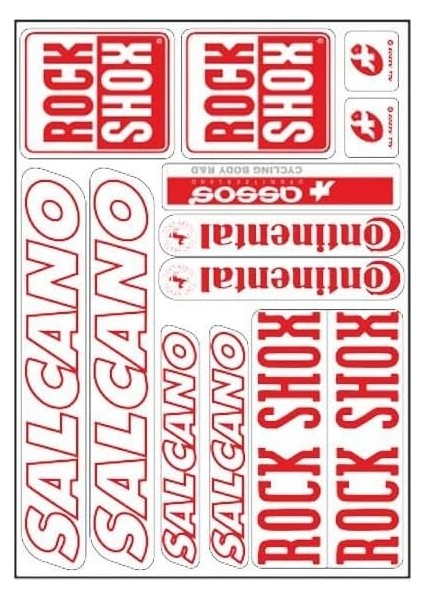 Salcano 001 Bisiklet ile Uyumlu Sticker