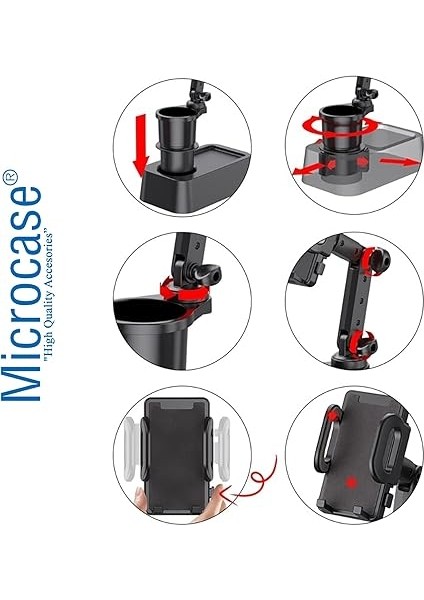 Araç Içi Bardaklıktan Monte 2in1 Bardak ve Telefon Tutucu 30 cm - AL3488 indirimleri