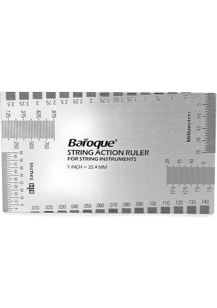 Elektrik Bas Akustik Gitar Mandolin Banjo Için String Action Cetvel Ölçer Aracı Gitar Gitar Cetvel