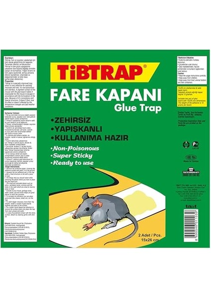 Tibtrap Zehirsiz Fare Kapanı Yapışkanı fiyatları