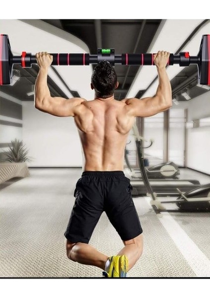 Yeni Nesil 90-130CM Kapı Barı Koridor Barfiksi Barfix Spor Aleti Demiri Barfiks Çubuğu