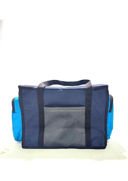 Yalıtımlı Piknik Soğutucu Çanta, Yan Cepli, Taşıma Askılı, Orta Boy, (Lacivert-Mavi) fırsatları