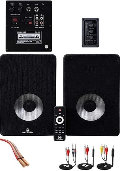 RM-500 Aktif Stüdyo Referans Monitörü 5 Inç Çift Bluetooth USB 180 Watt modelleri