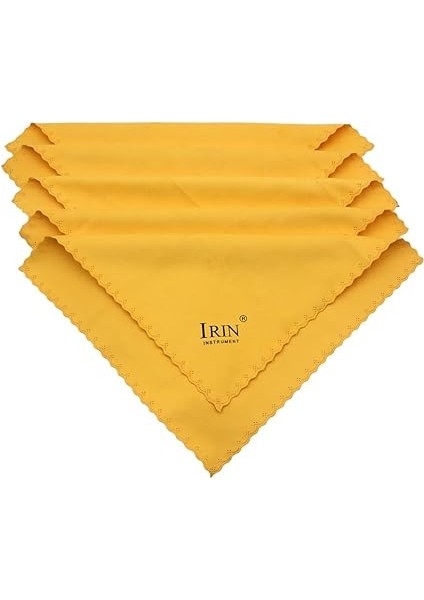 5 Adet Evrensel Mikrofiber Parlatma Temizleme Bezi Müzik Aleti Gitar Keman Piyano Klarnet Trompet Saks Sarı modelleri
