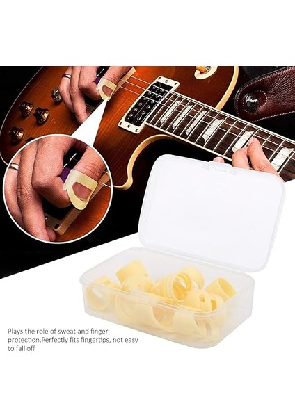 Gitar Parmak Izi, Çok Parmaklı Pick-Kit Thumb Pick Ayarlanabilir 12 Parça Abs Gitar Tipi Için (8l+4m) indirimleri
