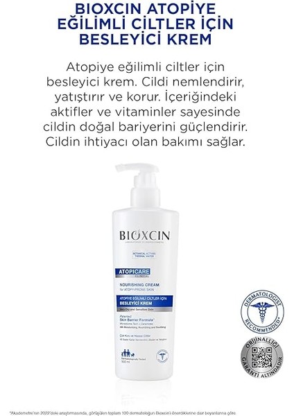 Atopicare Besleyici Krem – Atopiye Eğilimli ve Kuru Ciltler Için – 500 ml – Seramid Kompleksli, Prebiyotik & Skualen Içerikli Nemlendirici Bakım Kremi fırsatları