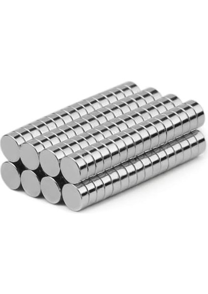 Adet 4x4 mm Yuvarlak Güçlü Neodyum Mıknatıs (Çap 4 mm Kalınlık 4 Mm) fiyatları