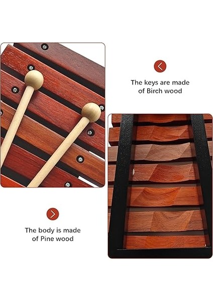 8 Nota 2 Ahşap Tokmaklı Ahşap Ksilofon Müzik Aleti Huş Çamı Ahşap Küçük Ksilofon Vurmalı Çalgı Doğum Günü Müzik Aletleri Yeni Başlayanlar Için Mükemmel indirimleri