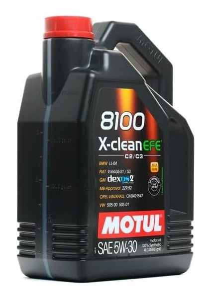 8100 X-Clean Efe C2/c3 5W30 Uyumlu 4 Lt (ÜRETİM:2023) modelleri