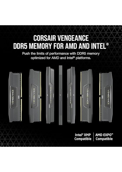 Vengeance Rgb 32GB (2X16GB) 6400MHZ Ddr5 C32 1,30V Ram (CMK32GX5M2B6400Z32) fiyatları