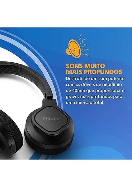 Audio A4216BK/00 Kulak Üstü Spor Kulaklık Kablosuz, 40 mm Sürücü, 35 Saat Çalma Süresi, IP55 Toz/su Koruması, Soğutucu Kulak Kapakları, Yıkanabilir Kulaklık Yastıkları, Siyah, 2021/2022 Model indirimleri