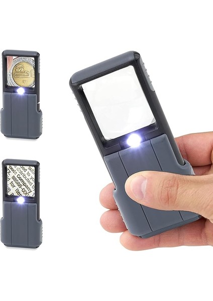 Po-55 Minibrite™ 5x LED Aydınlatmalı Kayar Taşınabilir Büyüteç