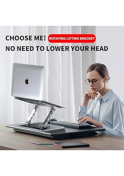 ZR-104 360 Derece Dönen Tabanlı Katlanabilir Taşınabilir Laptop Standı fiyatları