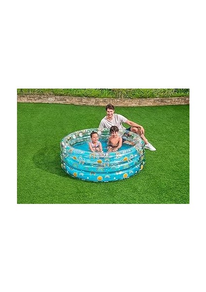 150 x 53 cm Üç Bölmeli Desenli Kutulu Havuz 51045 fiyatları