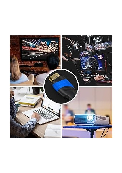 – 8k/4k HDMI Kablosu – 0,5m ve Daha Fazla Uzunluk (0,15M–22,5M) – Almanya'da Tasarlanmış HDMI Kablosu – 10K/8K@60Hz/4K@120Hz Destekler – HDMI Kablo – Tv, Pc, Ps5/xbox/switch modelleri