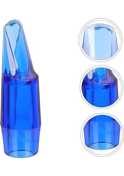 Alto Saksafon Yedek Ağızlık Seti Şeffaf Mavi Renk Profesyonel Müzik Aleti Parçası Yüksek Kalite ve Kolay Kullanım Için Seçim modelleri