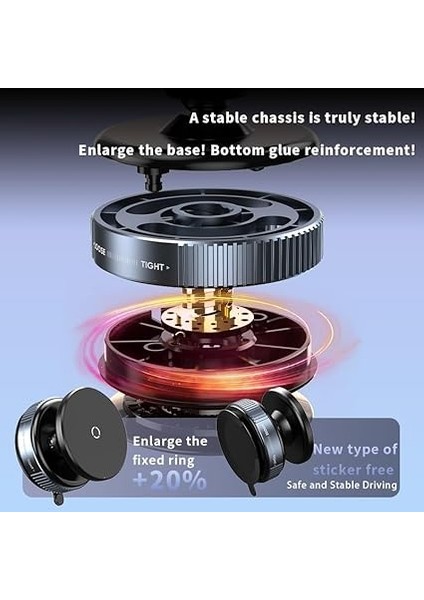 Kablosuz Araç Içi Cep Telefonu Tutucu Araç Içi Montaj Süper Güçlü Vakumlu Manyetik Telefon Tutucu K009 modelleri