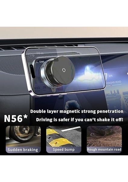 Kablosuz Araç Içi Cep Telefonu Tutucu Araç Içi Montaj Süper Güçlü Vakumlu Manyetik Telefon Tutucu K009 fırsatları
