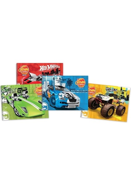50935 Resim Defteri 25X35 Hot Wheels Spiralli 15 Yaprak 5437