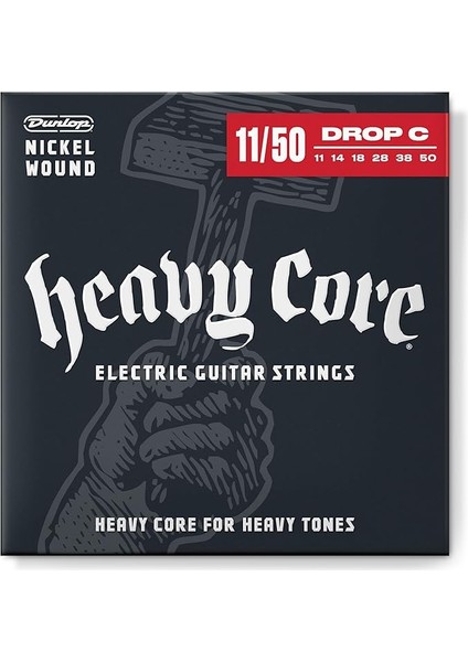 Dunlop DHCN1150 Heavy Core Elektro Gitar Teli (11-50)