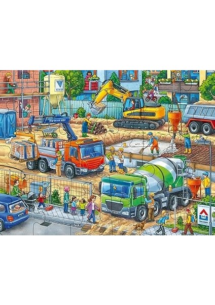 51427 Ravensburger 24P Çer Puz Şantiyede, Çok Renkli fiyatları