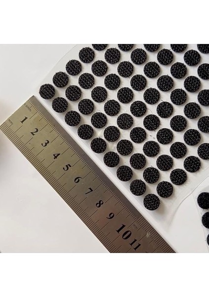 Magnet 100 Adet Arkası Yapışkanlı Siyah Yuvarlak Cırt Cırtlı Bant, Kaliteli Cırt Bant, Çap 1cm modelleri