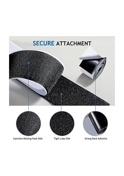 Pedalboard Bant Seti, Gitar Pedal Tahtası Montaj Bandı 2.5cm 2m Güçlü Yapışkanlı Kesme Kancası ve Döngü Bandı Seti indirimleri