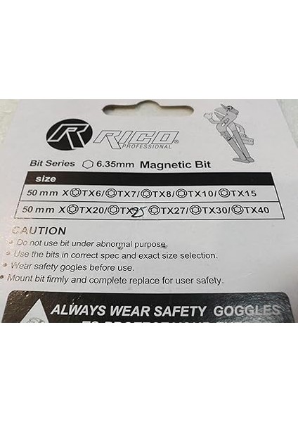 Rico Torx Bits Seti 10 Prç. 50MM 005-KK1131 modelleri