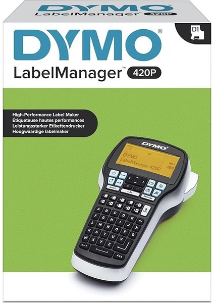Label Manager 420P, Elde Taşınır ve Pc Bağlantılı Etiketleme Makinesi (6/9/12/19 mm D1 Şeritlerle Uyumlu Kullanım) - S0915440 fiyatları