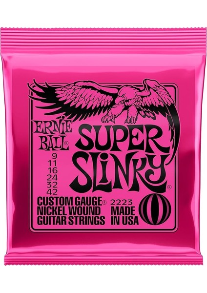 Ball P02223 Super Slinky 09-42 Elektro Gitar Teli
