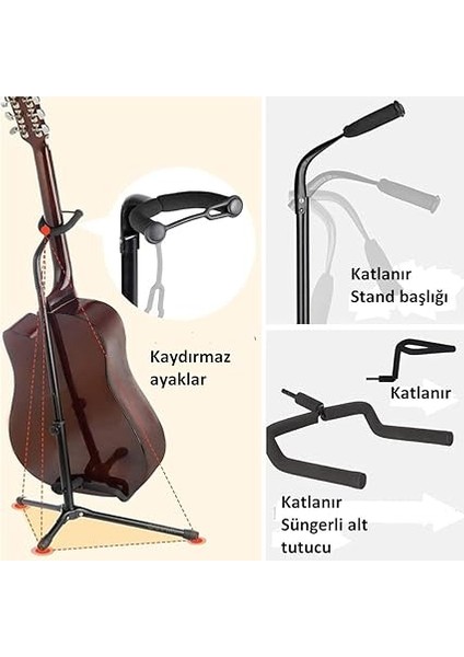 Stg 101 Gitar Standı Saz Bağlama Enstrüman Gitar Sehpası fiyatları