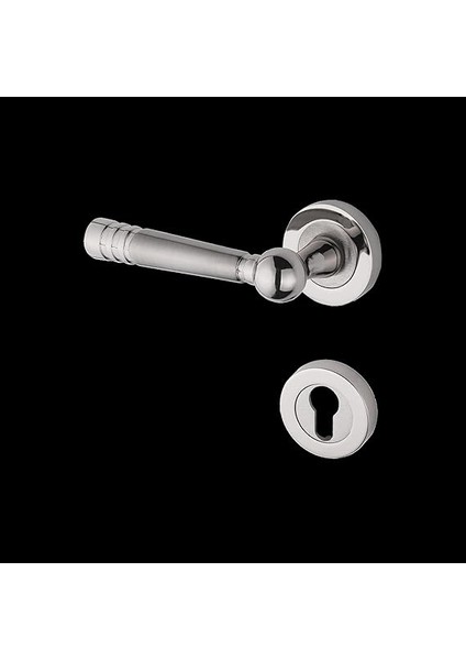 Nikel Saten Rozetli Çelik Kapı Kolu Sol El Ile Açılır Tek Yön 1 Adet modelleri