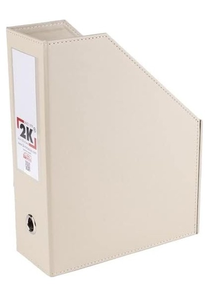 Magazinlik Suni Deri Masa Üstü Evrak/dosya Düzenleyici 23 * 30 * 9 Cm. Bej fırsatları