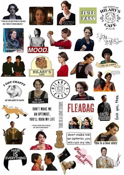 Major Selection Fleabag Laptop Notebook Telefon Kılıfı Sticker Paketi fiyatları