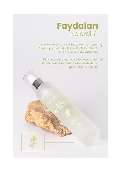 Natural Nioli Suyu Sebum Dengeleyici Akne Karşıtı TONIK%100 Doğal ve Saf 100 ml fiyatları