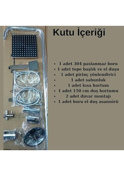 Yağmurlama Duş Seti, Robot Tepe Duş Başlığı, Beyaz (Krom Tahran) fiyatları