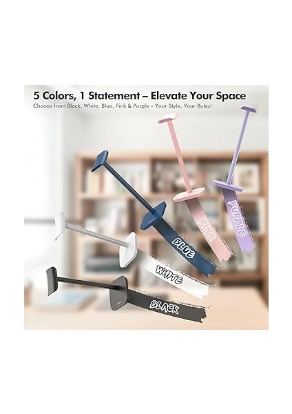 Kulaklık Tutucu, Tüm Kulak Üstü Bluetooth Kulaklıklar Için Kulaklık Standı, Ağırlıklı Tabanlı Evrensel Kulaklık Tutucu + Alüminyum Boru, Oyun Kulaklığı Tutucu, Çalışma Masası Aksesuarı (Mavi) fiyatları