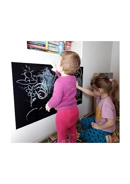 Boy Yapışkanlı Kara Tahta Tebeşir Hediyeli 100X30CM fiyatları