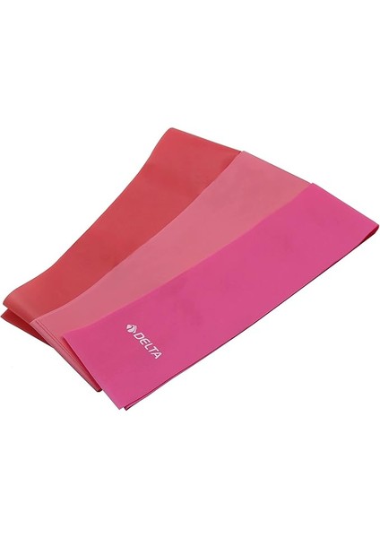 3 'lü Pilates Bandı Egzersiz Direnç Lastiği,90 x 7,5 cm
