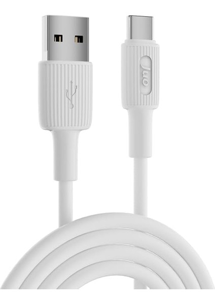 12W Usb-A To Type-C Silikon Hızlı Şarj ve Data Kablosu Beyaz 1 Metre indirimleri