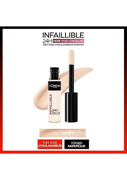 Paris Infaillible Tüm Yüze Uygulanabilir Kapatıcı 322 Ivory fiyatları