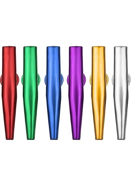 6 Adet Alüminyum Alaşımlı Kazoo Müzik Enstrümanı Çocuk Yetişkin Acemi Için modelleri