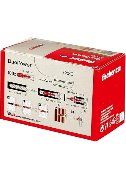 Duopower 6X30 Dübel 100 Adet modelleri