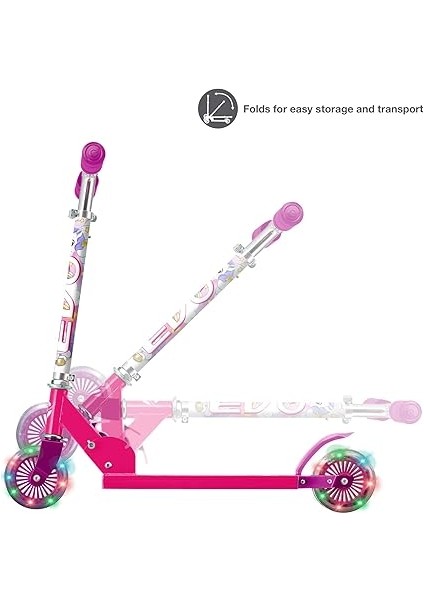 2 Tekerlekli Katlanabilir Unicorn Inline Işıklı Scooter indirimleri