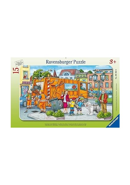 61624 Çöp Toplama Kamyonu Çocuk Puzzle, 15 Parça fiyatları