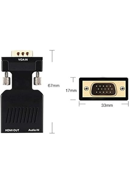 4501 VGA To HDMI Çevirici Dönüştürücü indirimleri