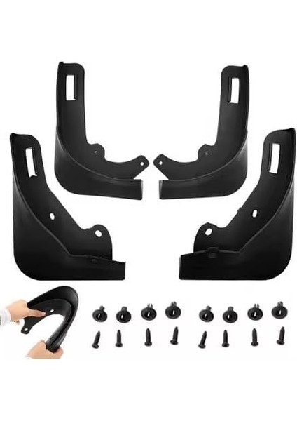 Parça) Li Parts Tesla Model Y Çamurluk, Tesla Model Y Paçalık, Tozluk, Tesla Eski Kasa Model Y ile Uyumludur