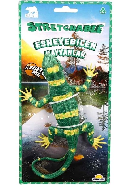 Sun-Tmj-Crz-Figür Streç Kaplumbağa/kurbağa/timsah/bukalemun 4A.KRTL.