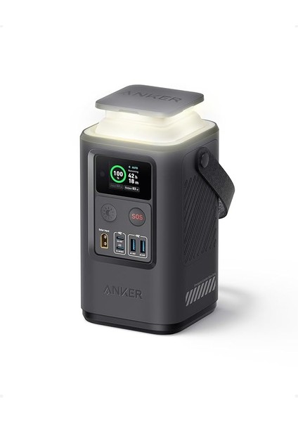 Güç Bankası Güç Istasyonu 60.000MAH, Akıllı Dijital Ekranlı Taşınabilir Dış Mekan Jeneratörü 87W, Geri Çekilebilir Otomatik Aydınlatma ve Sos Modu, Seyahat, Kamp Için Ev Yedekleme (Powercore