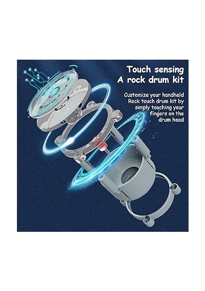 Mini Davul Seti, Parmak Tamburu, Dokunmatik Davul, Perküsyon Enstrümanı, El Sanatları, Çalışma Masası Enstrümanı, Oyun, Müzikal Hediye, El Becerisini Geliştirme, Daha Fazlası indirimleri